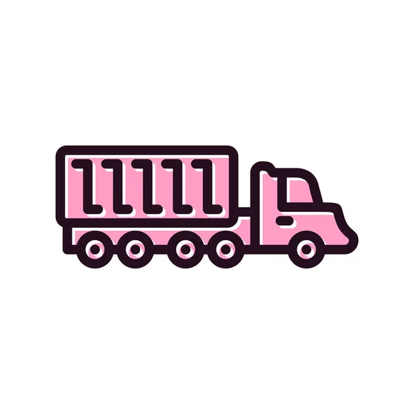 Truck Modern Icon Vector Illustration — Vetor de Stock