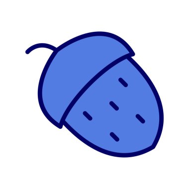 Meşe palamudu, vektör illüstrasyonu