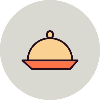 Akşam yemeği vektör resimleme