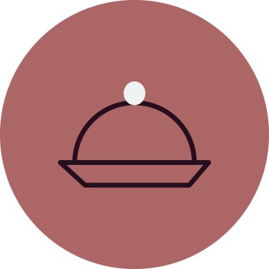 Akşam yemeği vektör resimleme