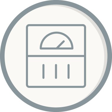 Modern ölçeklerin vektör illüstrasyonu