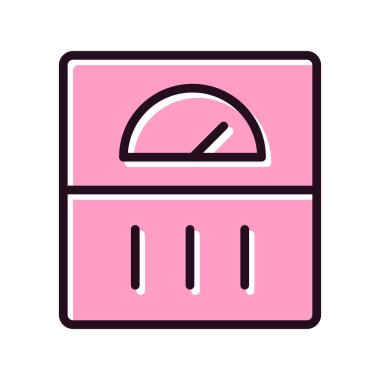 Modern ölçeklerin vektör illüstrasyonu