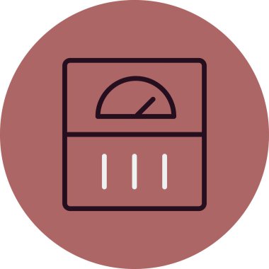 Modern ölçeklerin vektör illüstrasyonu