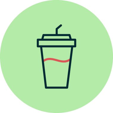 içecek simgesi, vektör illüstrasyonu 