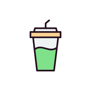 içecek simgesi, vektör illüstrasyonu 