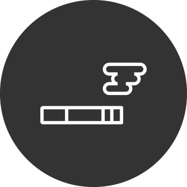 Sigara simgesi, vektör illüstrasyonu