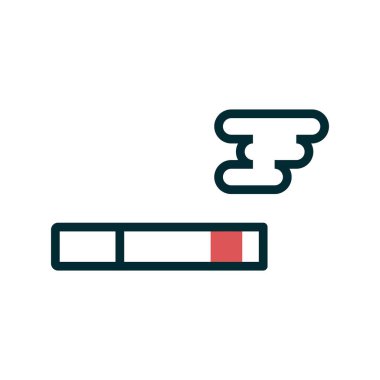 Sigara simgesi, vektör illüstrasyonu