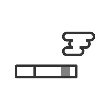 Sigara simgesi, vektör illüstrasyonu