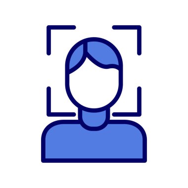 Yüz Tarayıcı modern vektör simgesi