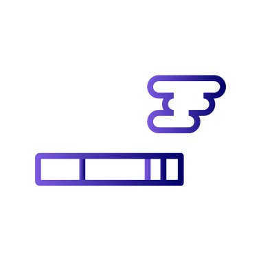 Sigara simgesi, vektör illüstrasyonu