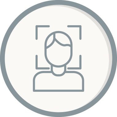Yüz Tarayıcı modern vektör simgesi