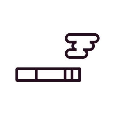 Sigara simgesi, vektör illüstrasyonu