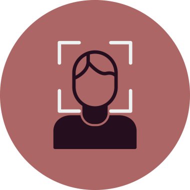 Yüz Tarayıcı modern vektör simgesi