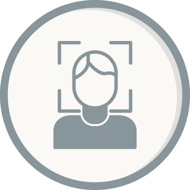 Yüz Tarayıcı modern vektör simgesi