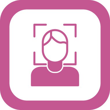 Yüz Tarayıcı modern vektör simgesi