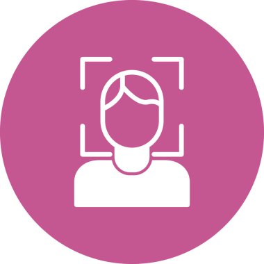 Yüz Tarayıcı modern vektör simgesi