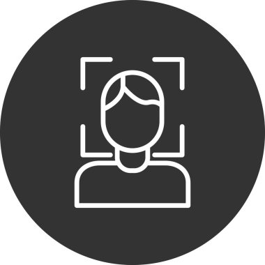 Yüz Tarayıcı modern vektör simgesi