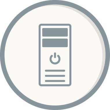 İşlemci Kulesi vektör simgesi