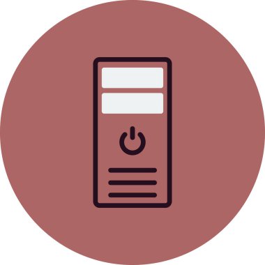 İşlemci Kulesi vektör simgesi