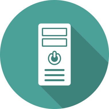 İşlemci Kulesi vektör simgesi