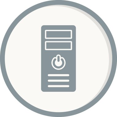 İşlemci Kulesi vektör simgesi