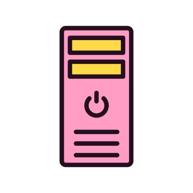 İşlemci Kulesi vektör simgesi