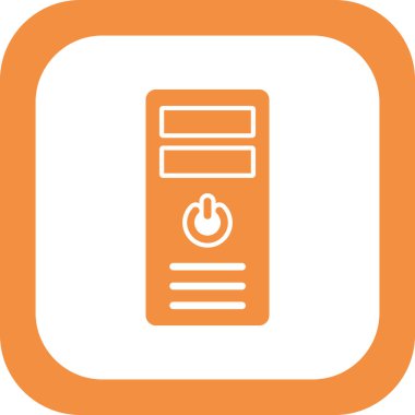 İşlemci Kulesi vektör simgesi