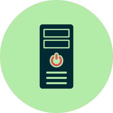 İşlemci Kulesi vektör simgesi