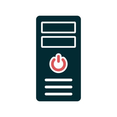 İşlemci Kulesi vektör simgesi