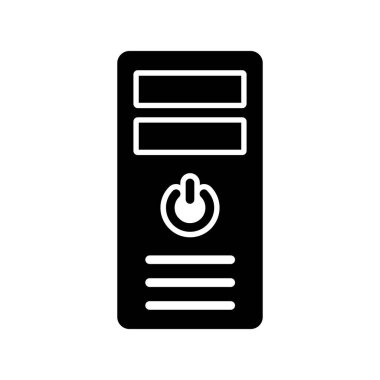 İşlemci Kulesi vektör simgesi