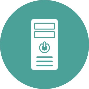 İşlemci Kulesi vektör simgesi