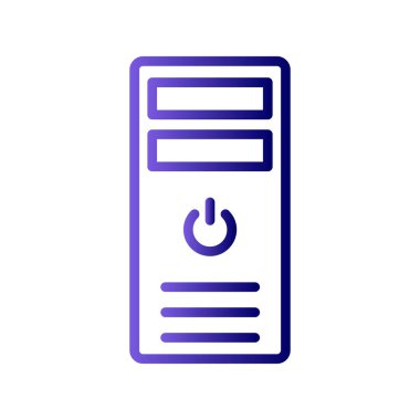 İşlemci Kulesi vektör simgesi