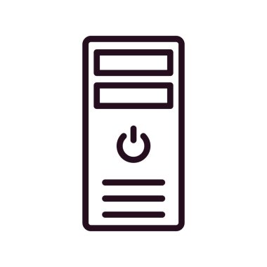 İşlemci Kulesi vektör simgesi