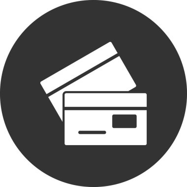 Kredi kartı simgesi, vektör illüstrasyonu