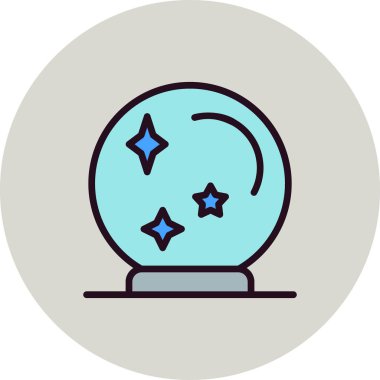 Kristal top vektör simgesi