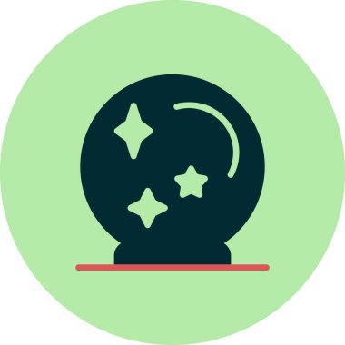 Kristal top vektör simgesi