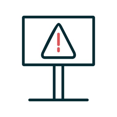 Tehlikeli modern vektör simgesi