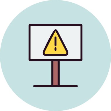 Tehlikeli modern vektör simgesi