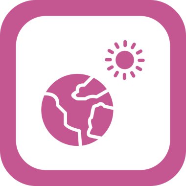 Küresel ısınma vektörü simgesi