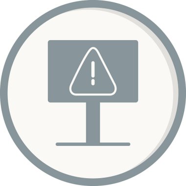 Tehlikeli modern vektör simgesi