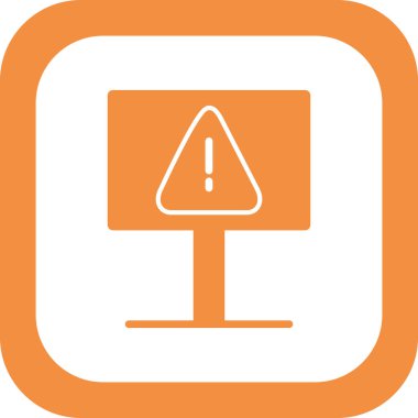 Tehlikeli modern vektör simgesi