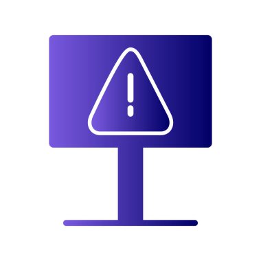 Tehlikeli modern vektör simgesi