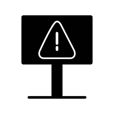 Tehlikeli modern vektör simgesi