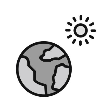 Küresel ısınma vektörü simgesi