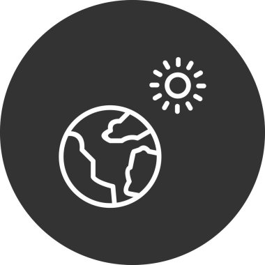 Küresel ısınma vektörü simgesi