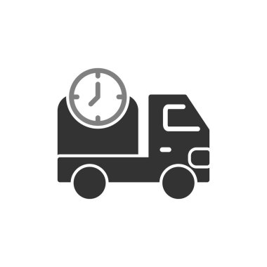 Teslim zaman vektör simgesi