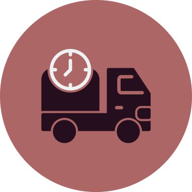 Teslim zaman vektör simgesi