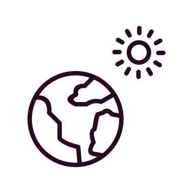 Küresel ısınma vektörü simgesi