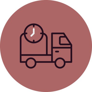 Teslim zaman vektör simgesi