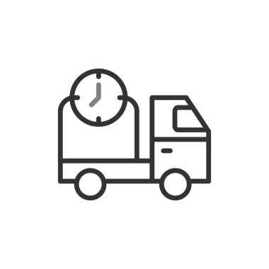 Teslim zaman vektör simgesi